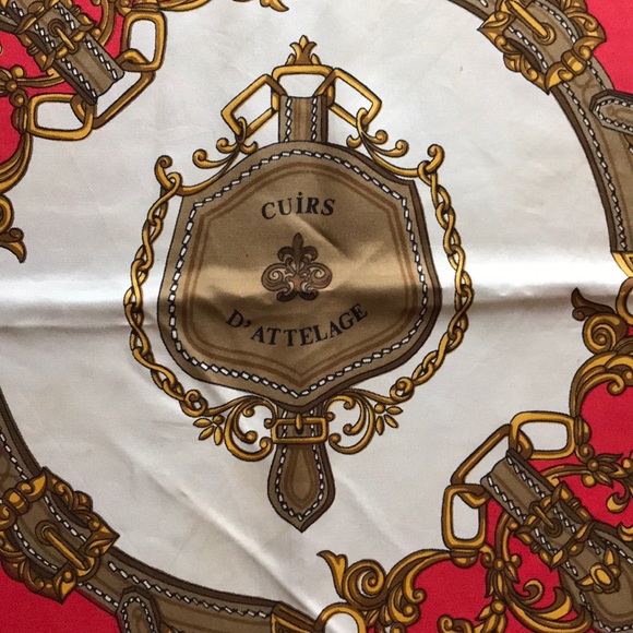 1980’s Vintage Pierre Baccara Square Scarf - Picture 8 of 8